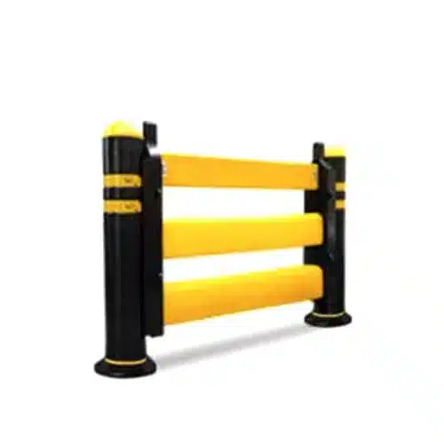 BAUCP2 SFIL Barriera antiurto sfilabile con due profili barriera e corrimano