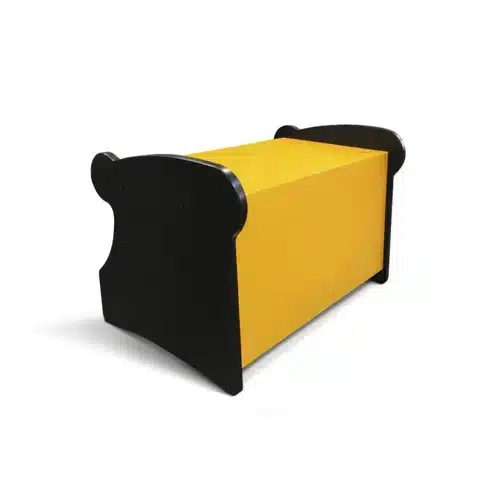 Scrivania stile urban style gialla e nera 