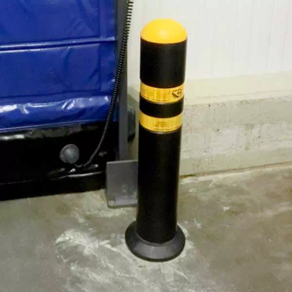 industrial impact post with core drilling mounting base