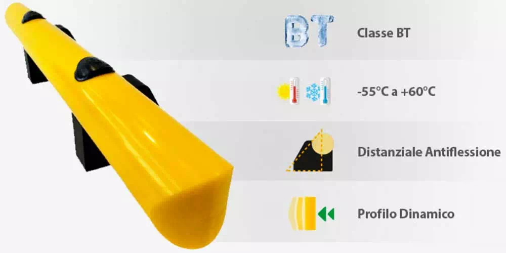 technical features of the BAUM_RX floor-mounted anti-breakthrough barrier